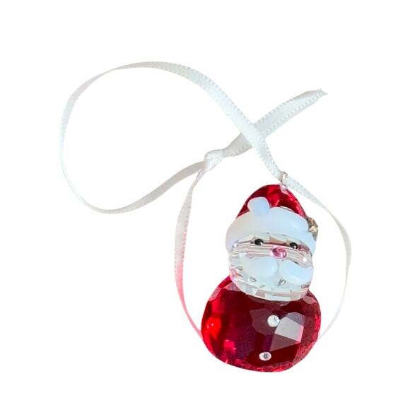 New Swarovski Rocking Santa Claus Christmas Holiday Ornament - Picture 2 of 6